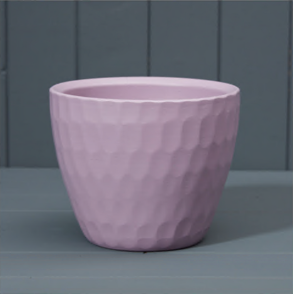 Matte Lavender Griebling Ceramic Carve Pot