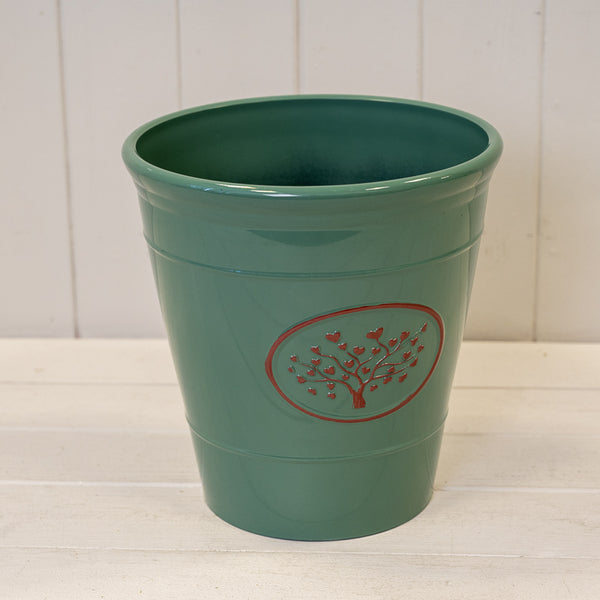 Green Round Love Heart Tree Recycled Plastic Planter