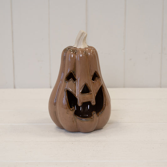 Chocolate Brown Tall Pumpkin