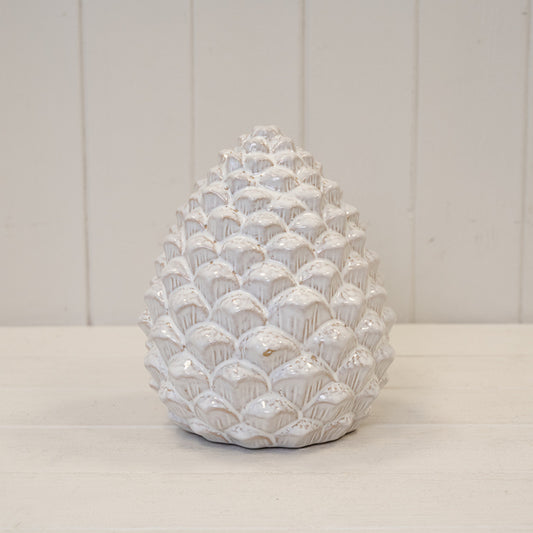 Ceramic Natural Pinecone Decoration