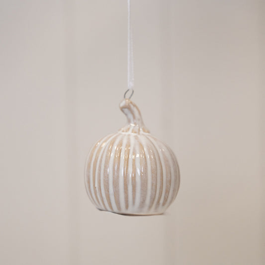 Hanging Ceramic Natural Pumpkin