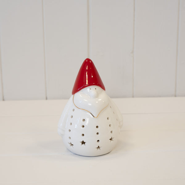 Medium LED Santa Ornament