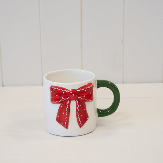 Red Polka Dot Patterned Mug