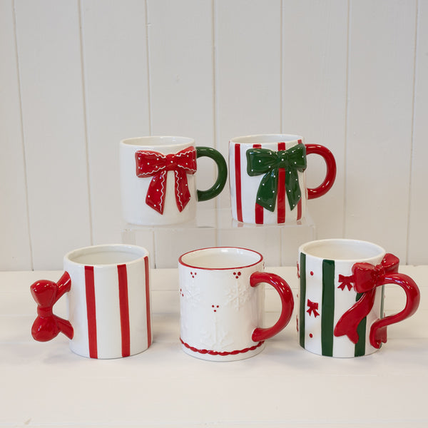 Red Polka Dot Patterned Mug