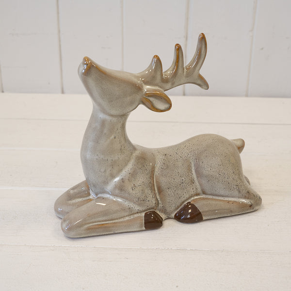Sitting Fawn Brown Reindeer Ornament