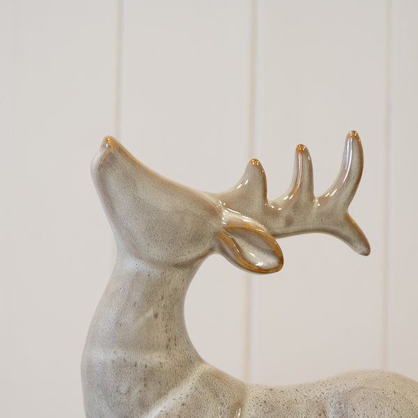 Sitting Fawn Brown Reindeer Ornament