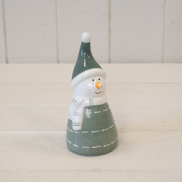 Nordic Green Snowman Ornament