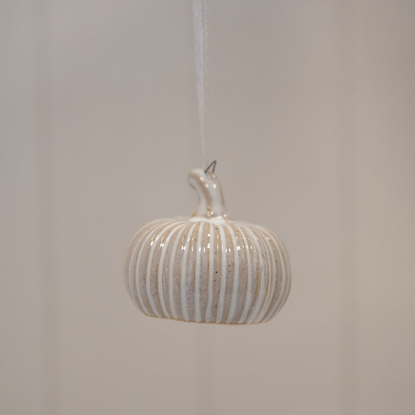 Hanging Ceramic Pumpkin