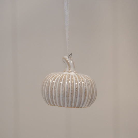 Hanging Ceramic Pumpkin