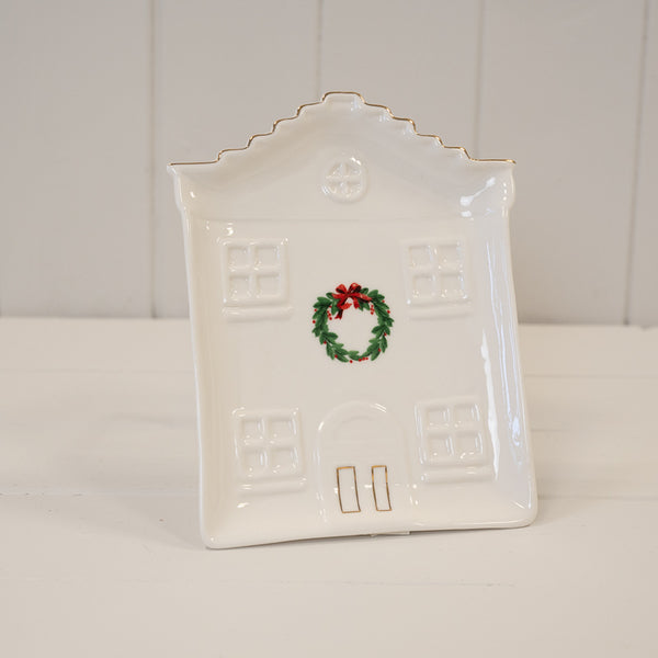 Cosy Christmas House Plate