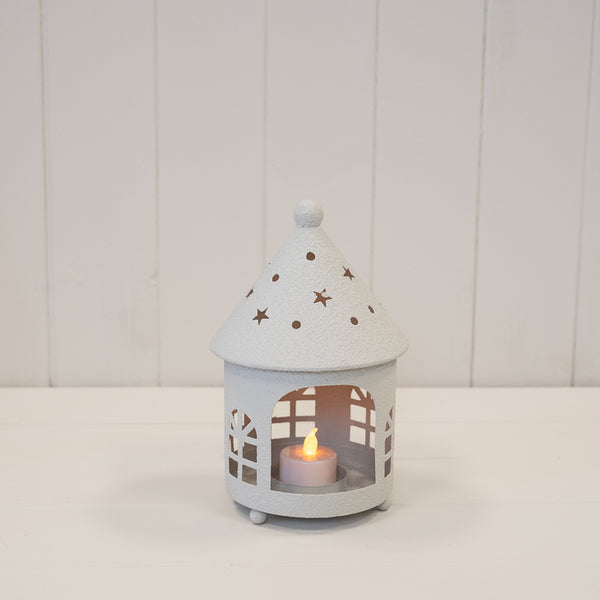 Off White Rounded Tealight House