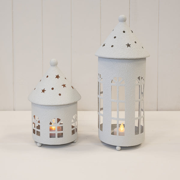 Off White Rounded Tealight House