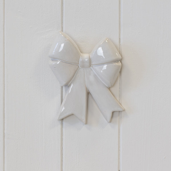 Medium Ceramic Double Bow Decor