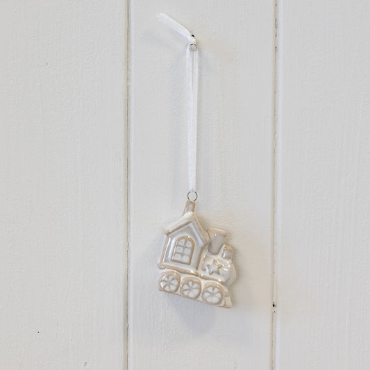 Hanging Ceramic Natural Train