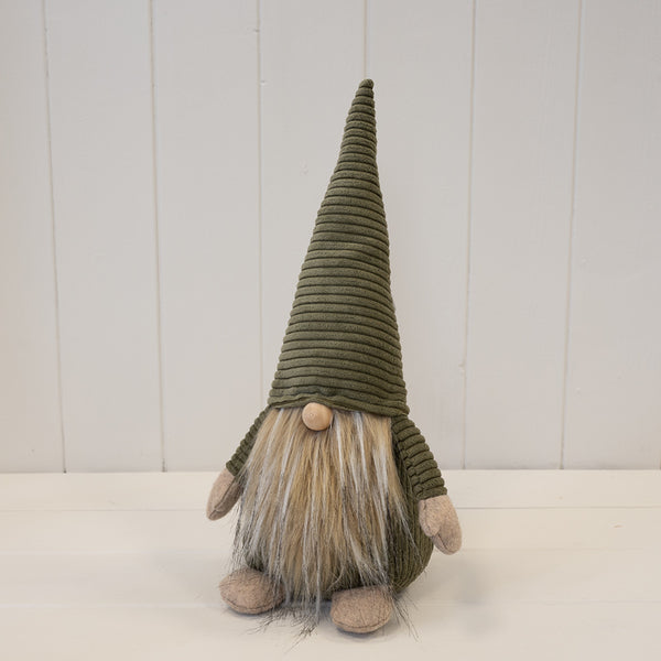 Fabric Green Santa Gonk