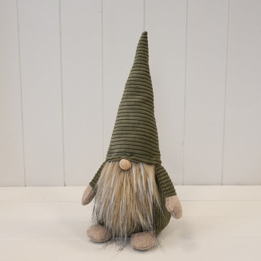 Fabric Green Santa Gonk