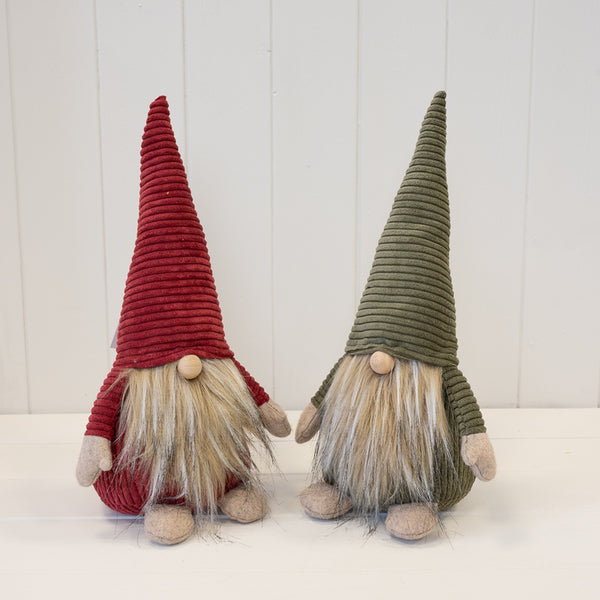 Fabric Green Santa Gonk