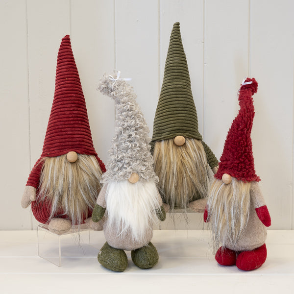 Fabric Green Santa Gonk