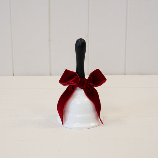 Christmas Bell with Red Velvet Bow