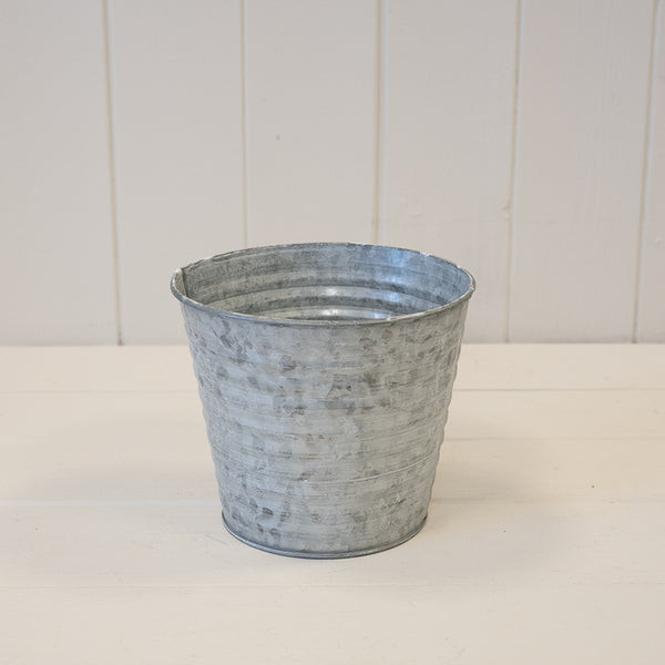 Aged Zinc Planter