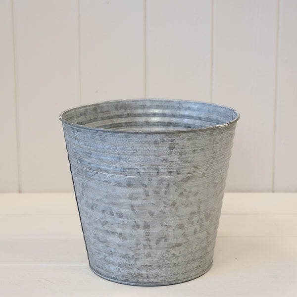 Aged Zinc Planter