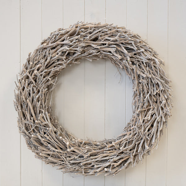 Root Branch Wreath Whitewash