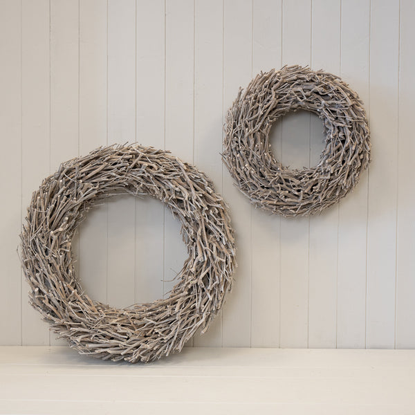 Root Branch Wreath Whitewash