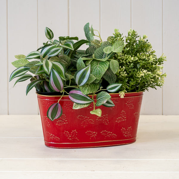 Christmas Holly Trough