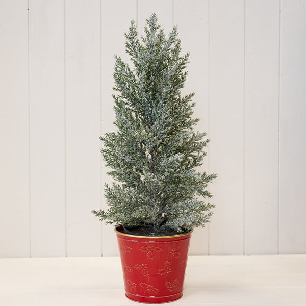 Christmas Holly Pot