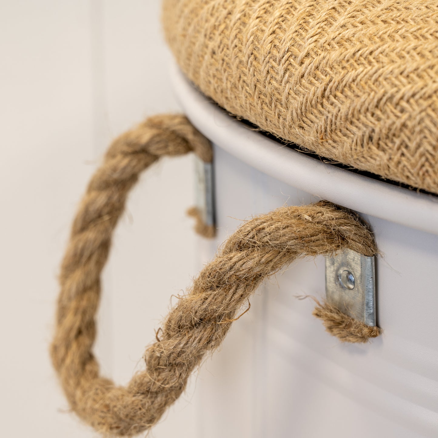 Set Of Three Cream Urban Round Storage Containers
