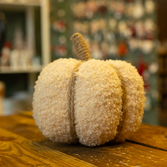 Cream Fabric Pumpkin