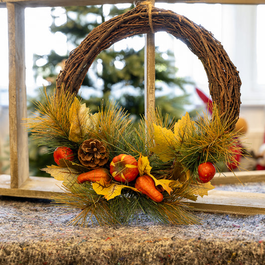 Autumn Wreath with Foliage