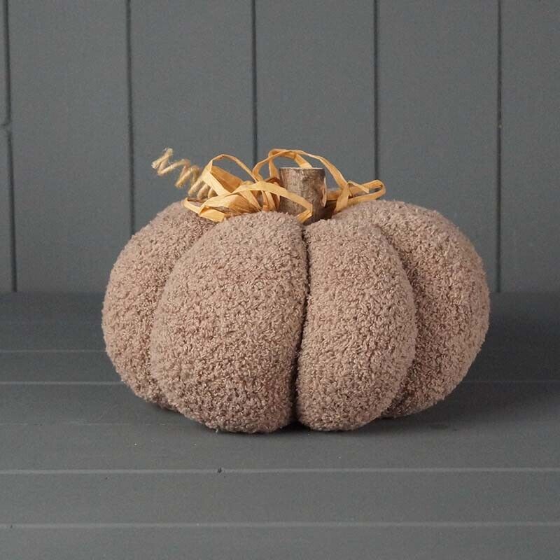 Beige Fabric Pumpkin