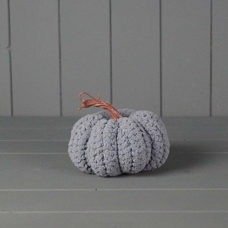 Grey Fabric Pumpkin