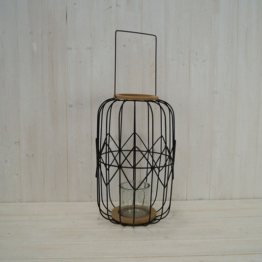 Black Wire Cage Lantern