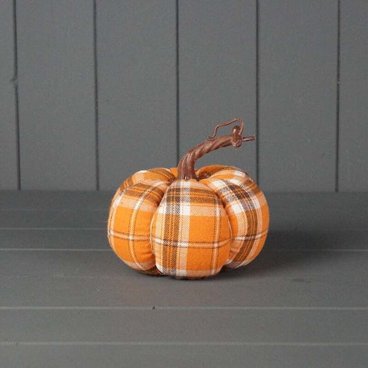 Tartan Soft Fabric Pumpkin