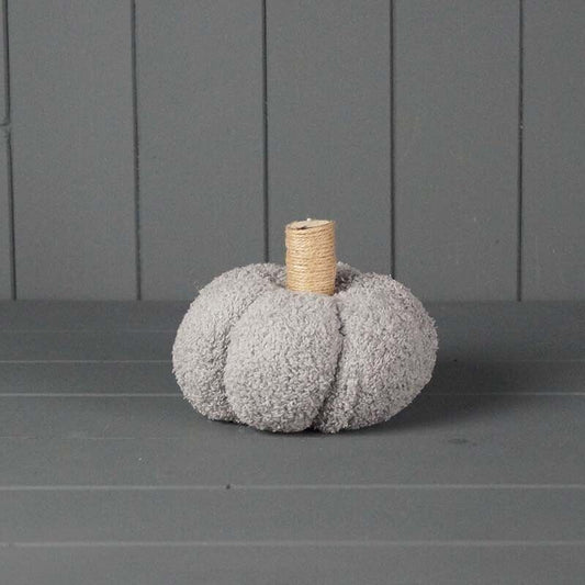 Grey Fabric Pumpkin