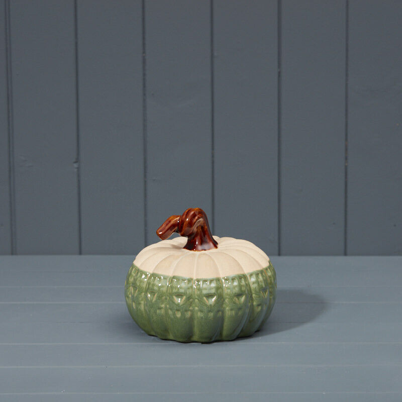 Green Ceramic Pumpkins