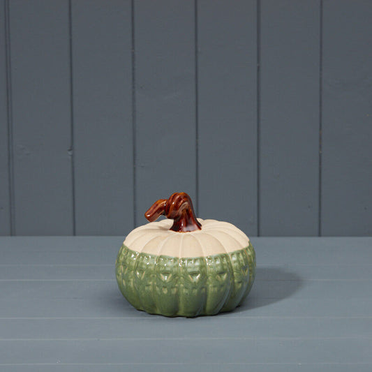 Green Ceramic Pumpkins