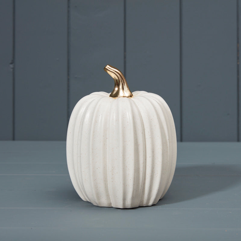 Gold Stem White Pumpkin