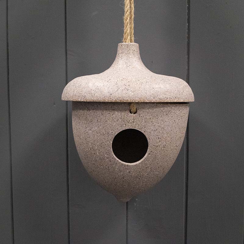 Nut Husks Hanging Bird House