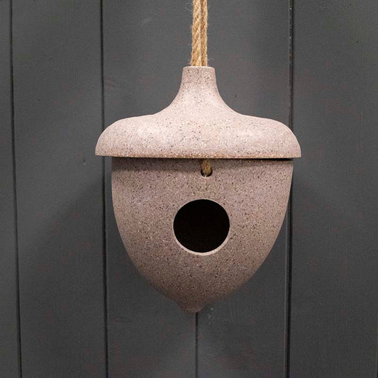 Nut Husks Hanging Bird House