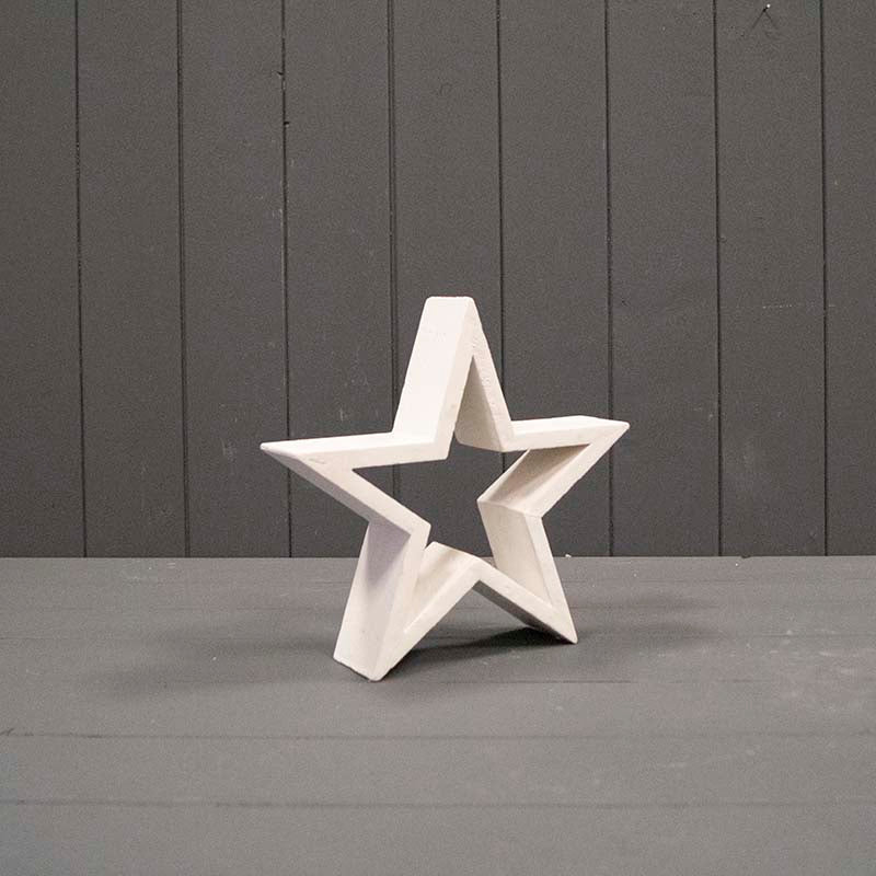 White Wooden Star